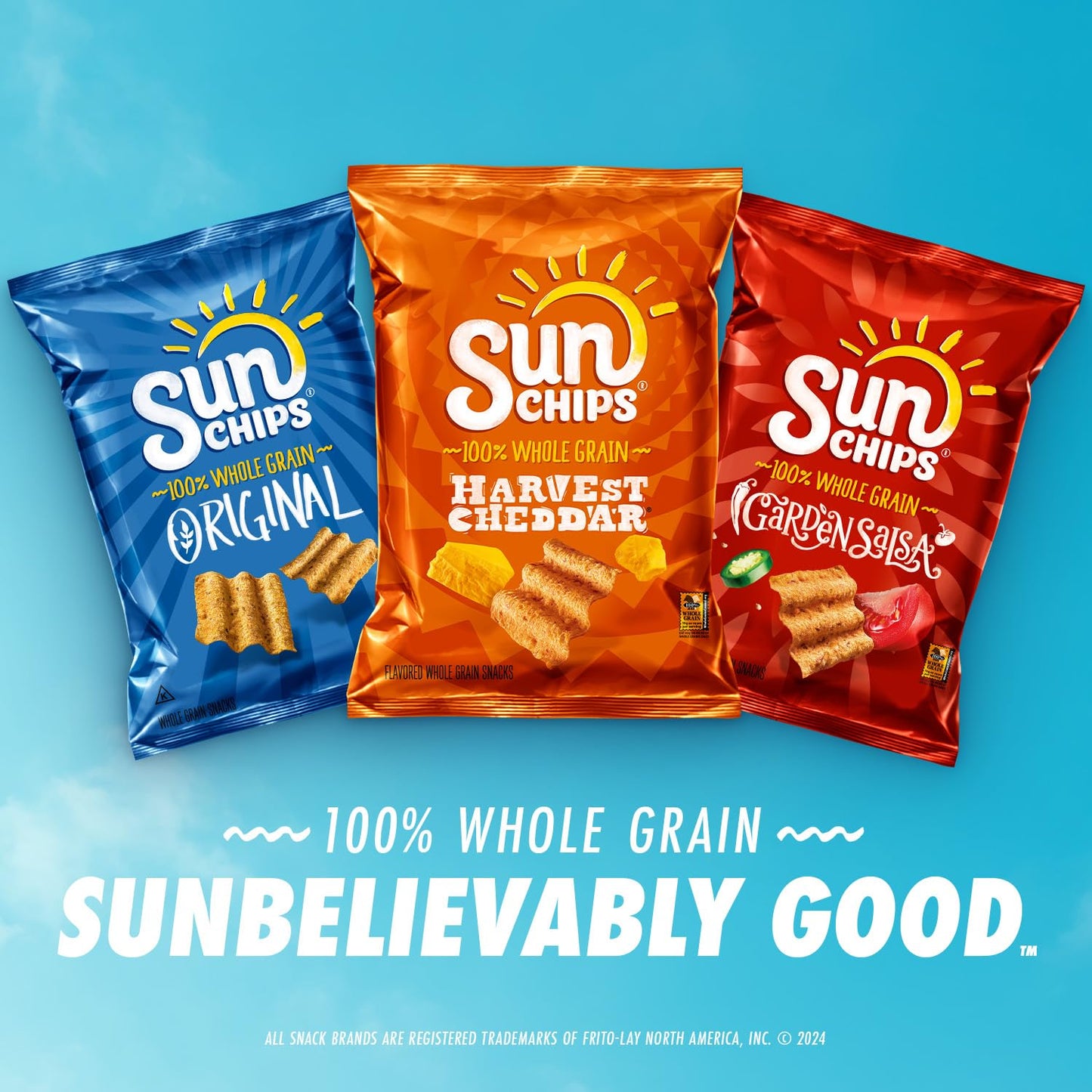 Sunchips Multigrain Chips Variety Pack, 40 Count