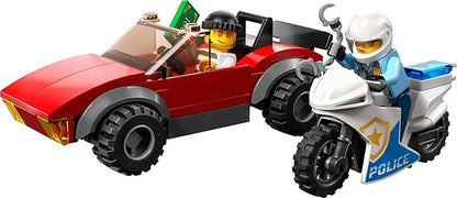 LEGO City Police Bike Car Chase 60392 Toy with Racing Vehicle &amp Motorbike Toys for 5 Plus Year Olds Kids Gift Idea Set Featuring 2 Officer Minifigures