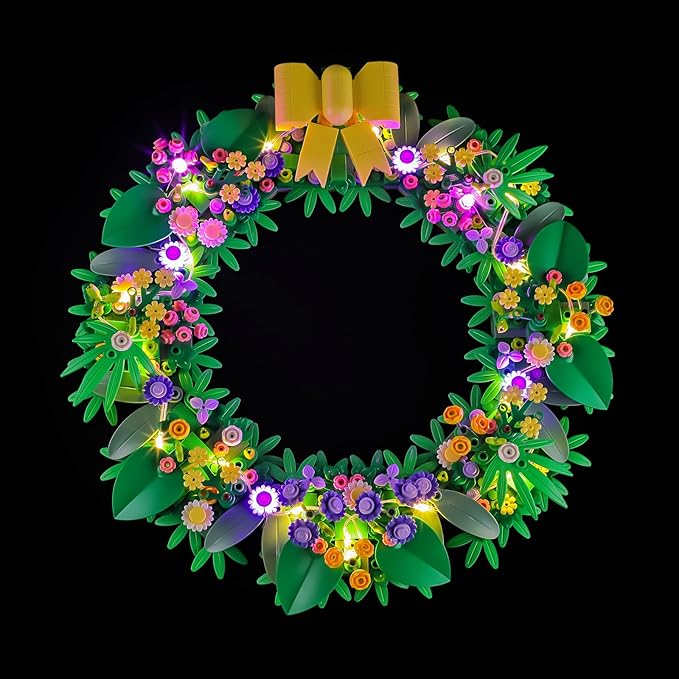 BRIKSMAX 2.0 Light Kit Compatible with Lego Spring Wreath 40957 Building Sets - Original LED Lighting Kits (Accessories Only) for Display Gifts &amp Collectors