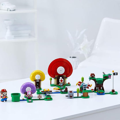 LEGO Super Mario Toad's Treasure Hunt Expansion Set 71368 Building Kit Toy for Kids to Boost Their Super Mario Adventures with Mario Starter Course (71360) Playset (464 Pieces)