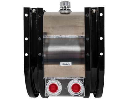 Buyers Products SMC35AR, 35 Gallon Side Mount Aluminum Hydraulic Reservoir with Dual Rear 2 in. NPT Ports, Magnetic Drain Plug, Mounting Brackets & Straps Included