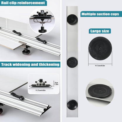 Electric Orbital Angle Grinder Tile Cutter for Large Ceramic Porcelain Tiles Up to 124 inches, Precise Ceramic Tile Cutting Tool(Angle grinder included)