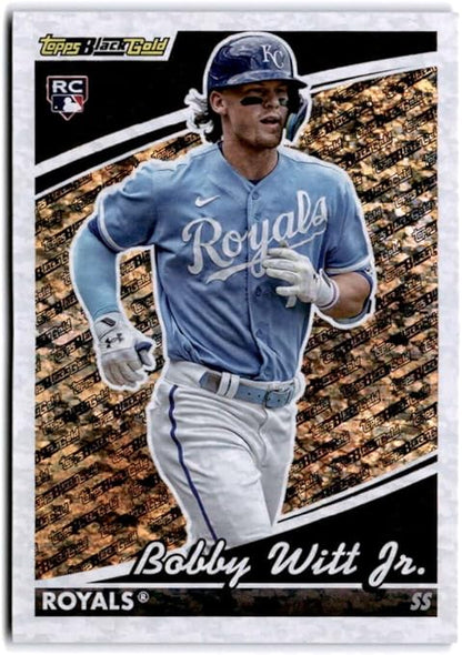 2022 Topps Update Black Gold #BG-11 Bobby Witt Jr. Kansas City Royals Rookie Baseball Card - GotBaseballCards
