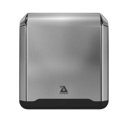 Airdri PowerDRI Automatic Hand Dryer - .8kW Low Energy Motor - 10-Sec. Dry Time - H13 HEPA Filter - 75dBA Noise Output - ADA Compliant - Ideal for High-Traffic Businesses and Venues - Stainless Steel