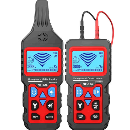 NF-826 Underground Wire Locator, Buried Wire Tracer Cable Locator Circuit Breakers, fuses, Wires, Short Circuits, Open Circuits for Dog Fence Cables Irrigation Control Wires,Tone Generator Kit