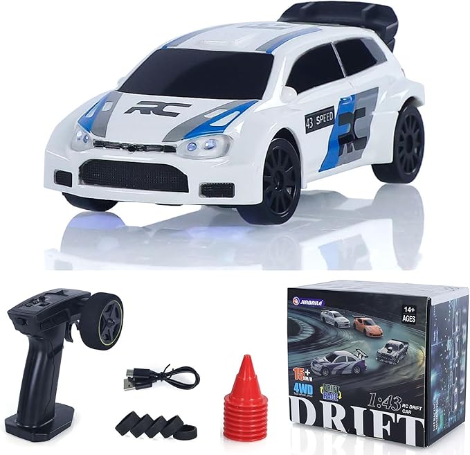 TOUCAN RC HOBBY 2.4G 1/43 High Speed Radio Controlled Racing Car RC Drift Vehicle 4WD RTR Mini Model Radio Battery for Gifts
