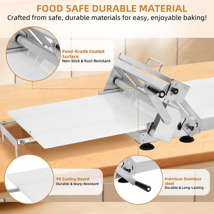 Folding Dough Sheeter (15.8"), Countertop Dough Sheeter (Upgrade15.8" Folding Dough Sheeter)
