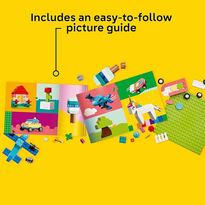 LEGO Classic Vibrant Creative Brick Box Building Blocks - Sensory &amp Learning Toys for Boys &amp Girls Ages 4+ Years - Pretend Play Preschool Toys - Gift for Birthdays - 11038