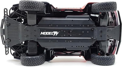 FSRC RC Truck1/7 Model TT 6S/8S Blue/Red High-Speed Off-Road Desert Truckr RC car Short-Course Truck 4WD 100km/h+(8S-Blue)