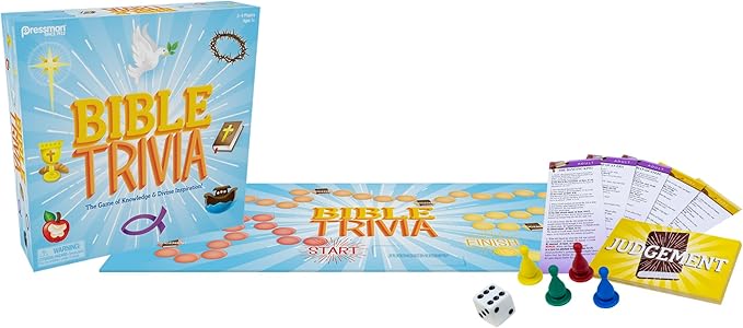 Bible Trivia by Pressman - The Game of Knowledge &amp Divine Inspiration Multi Color