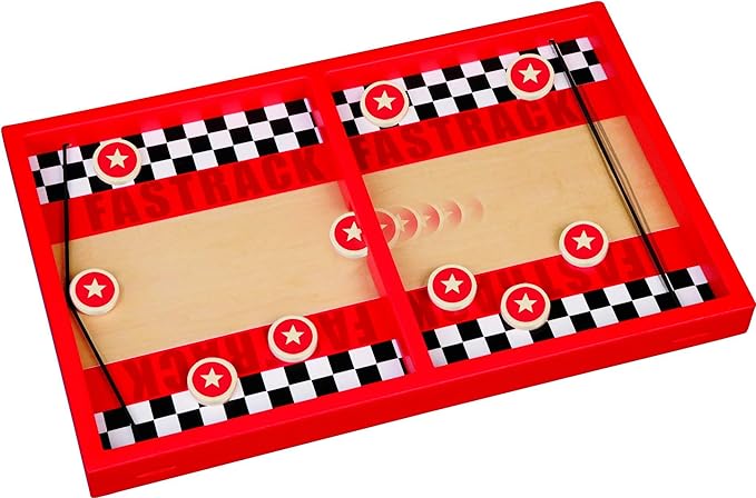 Fastrack Board Game by Blue Orange Games - The Original 2-Player Disc Slinging Fast Action Game.
