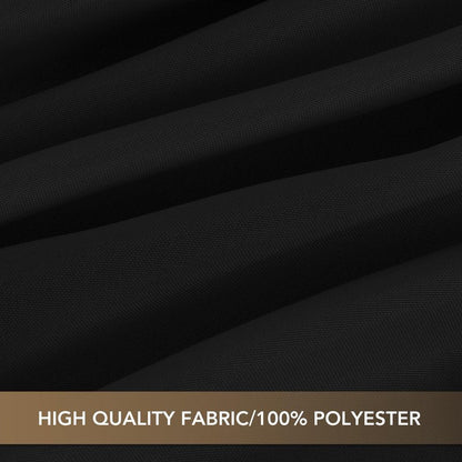 sancua Black Tablecloths for 8 Foot Rectangle Tables, 8 Pack - Washable Polyester Fabric Table Cloth for Wedding Party, Birthday, Banquet Reception, 60x120 Inch