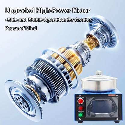 INTBUYING Laboratory Super Spin Coater, 150W 16EZ-8K Spin Processor Including Oil-Free Vacuum Pump, 25mm/50mm Vacuum Spin Chuck 110V, High-Speed Programmable Film Coating System for Lab & Industry
