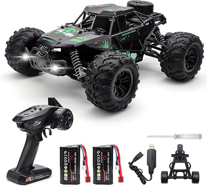 1:16 Scale All Terrain RC Cars High Speed Fast RC Car Max 45km/h 4WD Electric Vehicle Remote Control Monster Truck with 2 1500mAh Batteries2.4GHz 4X4 Off-Road RC Drift Car for Kids Boys Adults