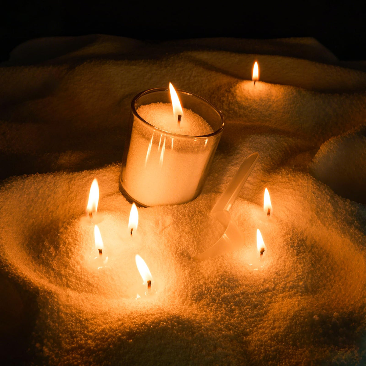 Candle Sand 5lb Pearled Candles Sand and Wicks (100 Pcs) DIY Candle Wax Candles Making Candles Refill Kit for Christmas Thanksgiving Wedding Party