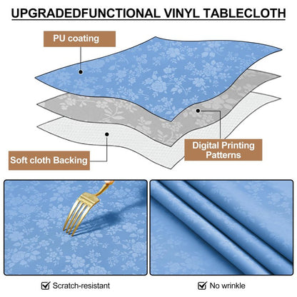 Smiry Square Table Cloth, Waterproof Heavy Duty Vinyl Tablecloths, Wipeable Washable Table Cover for Kitchen and Dining Room (Dirty Pink, 54" X 54")