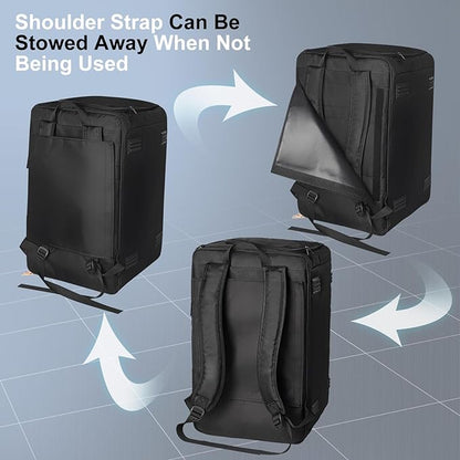 Board Game Bag(Black) Reinforced Padded Board Game Backpack with Shoulder Straps &amp Carrying Handle &amp Extra Pockets Game Organizer &amp Portable Storage Case