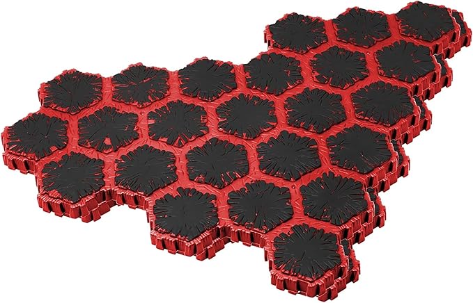 Renegade Game Studios Heroscape: Lava Fields of Valhalla Terrain Expansion 120+ Hex Tiles 4 Lava Rock Outcrop Pieces