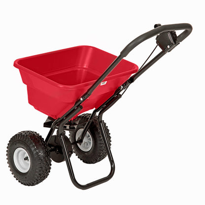 EarthWay 2050P 80lb Broadcast Spreader, Lawn Aerator, Fertilizer Spreader, 80lb Capacity, Pre-Assembled, with Rustproof Poly Hopper and Adjustable Drop Rate for Lawn Care & Seed Spreading