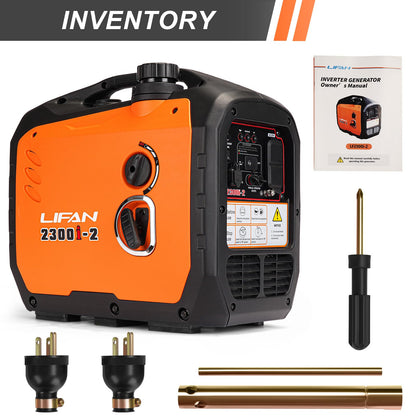 LIFAN 2300W Gasoline Inverter Generator - Portable, Quiet & Fuel-Efficient Power Solution for Home, Camping, RV & Emergency Use with Parallel Capability
