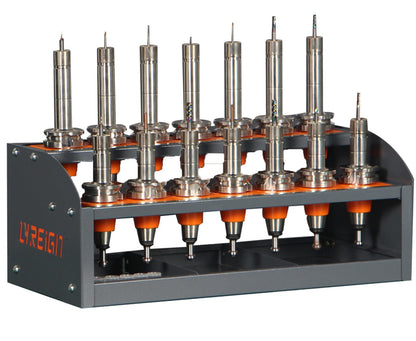 CAT 30 Tool Cart CNC, CNC Tool Holder on Desktop Randomly Placed, CNC Tool Carts Small, CNC Tool Cabinet, Easy and Convenient CNC Tool Storage CNC Tools Cart(CAT30-20CAP)…