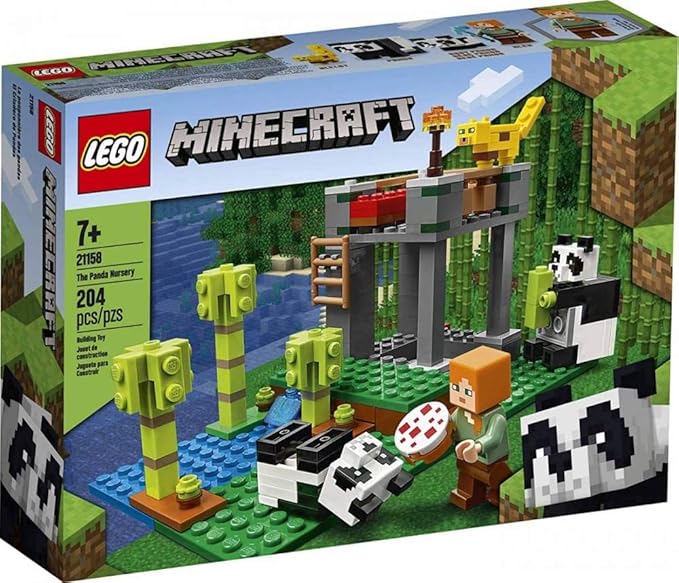 LEGO Minecraft The Panda Nursery 21158 Construction Toy for Kids Great Gift for Fans of Minecraft and Pandas (204 Pieces)