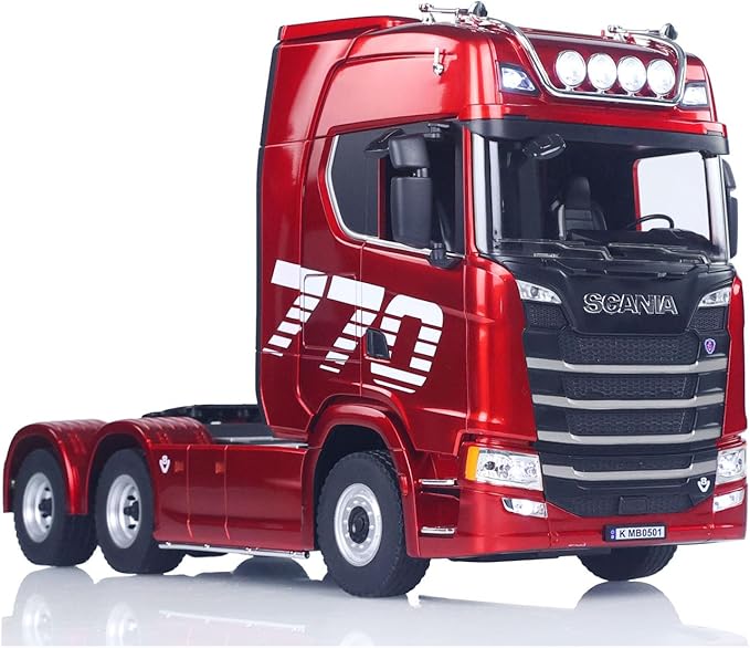 TOUCAN RC HOBBY 1/18 770S Plastic RC Tractor Truck Toys Finished Model RTR 7.4V Battery Radio 19CH Light Sound Effects Remote Control Lorry Car for Adult