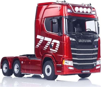 TOUCAN RC HOBBY 1/18 770S Plastic RC Tractor Truck Toys Finished Model RTR 7.4V Battery Radio 19CH Light Sound Effects Remote Control Lorry Car for Adult