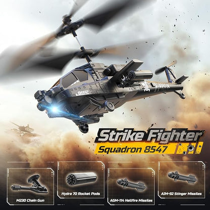 DEERC RC Helicopter RC Plane for Kids and Adults 2.4GHz Remote Control Helicopter 26 Mins Flight Time LED Lights &amp Altitude Hold 2 Batteries Kids Toy for Ages 8-12