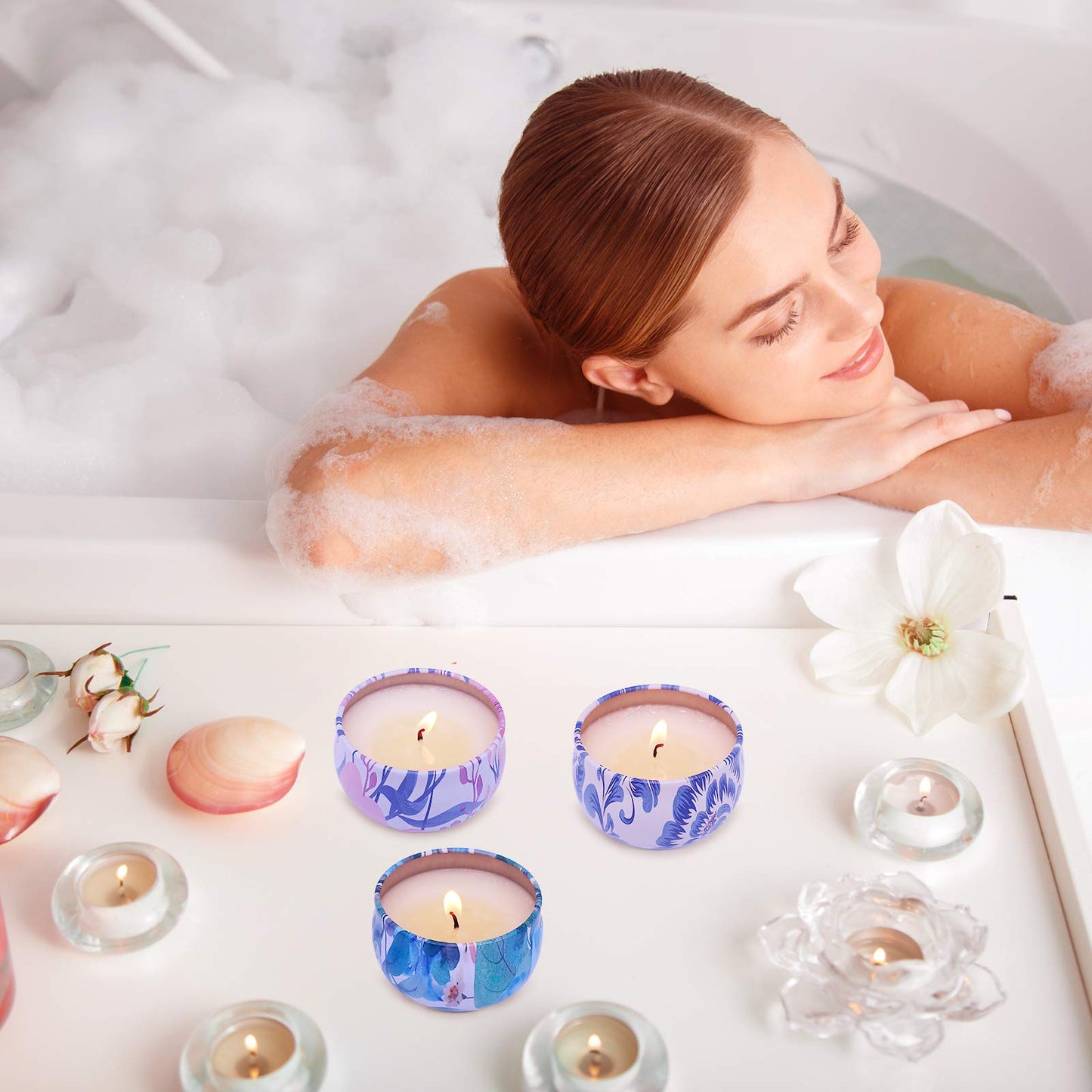 Scented Candles Gift Set of 9 Packs, Aromatherapy Candles for Christmas, Anniversary, Birthday, Valentine's Day, Mother's Day Gifts Idea, Soy Wax Candles
