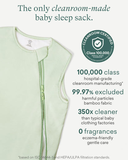 PurComfy Supersoft Sleep Sack 0.5 TOG, Premium Bamboo Viscose Baby Sleeping Bag, Lightweight Sleep Sack 6-15 Months (Cream)