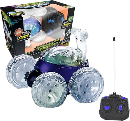 Mindscope Turbo Twisters Blue 49 MHZ Bright LED Light Up Stunt RC Remote Control Vehicle