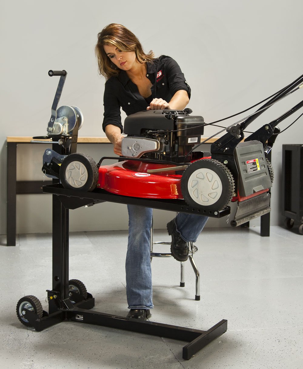 MoJack - Convertible Workbench Attachment for EZ MAX, XT, or PRO Lifts, Versatile, Compatibility, Riding Lawn Mower Maintenance and Repairs, 200lb Lifting Capacity, Lightweight & Portable