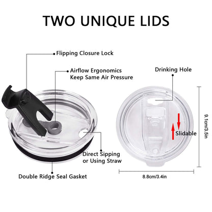 Lifecapido Grandpa and Grandma Travel Tumbler Set, Insulated Stainless Steel Tumbler with Lids, Funny Grandparents Christmas Gifts for Grandpa Grandma from Grandchildren Grandkids(20oz, Black&White)