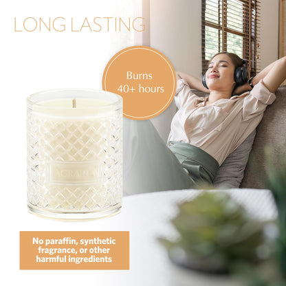 Agraria Vanilla Orchard Candle, 7 Oz, 40-50 Hours Flicker Time, Fresh Alluring Home Candle Decor, Sweet Rich Luxury Candles for Home