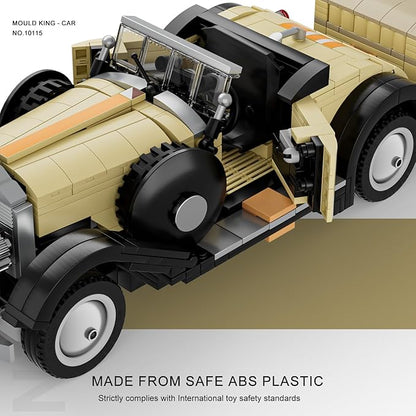 Mould King Vintage Car Collectible Classic Antique Vehicle 10115 Classic Cars Building Sets Retro Car Model Blocks Kits for Aged 14+ and Adults 897 Pieces