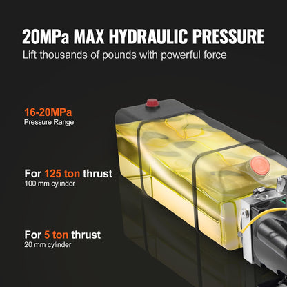 Mophorn Hydraulic Pump 2950 PSI 60HZ Hydraulic Power Unit 3 HP 220V Hydraulic Power Pack for 2 & 4 Post Lifts Car Lift Hydraulic Power Unit with 3.5 Gallon Reservoir