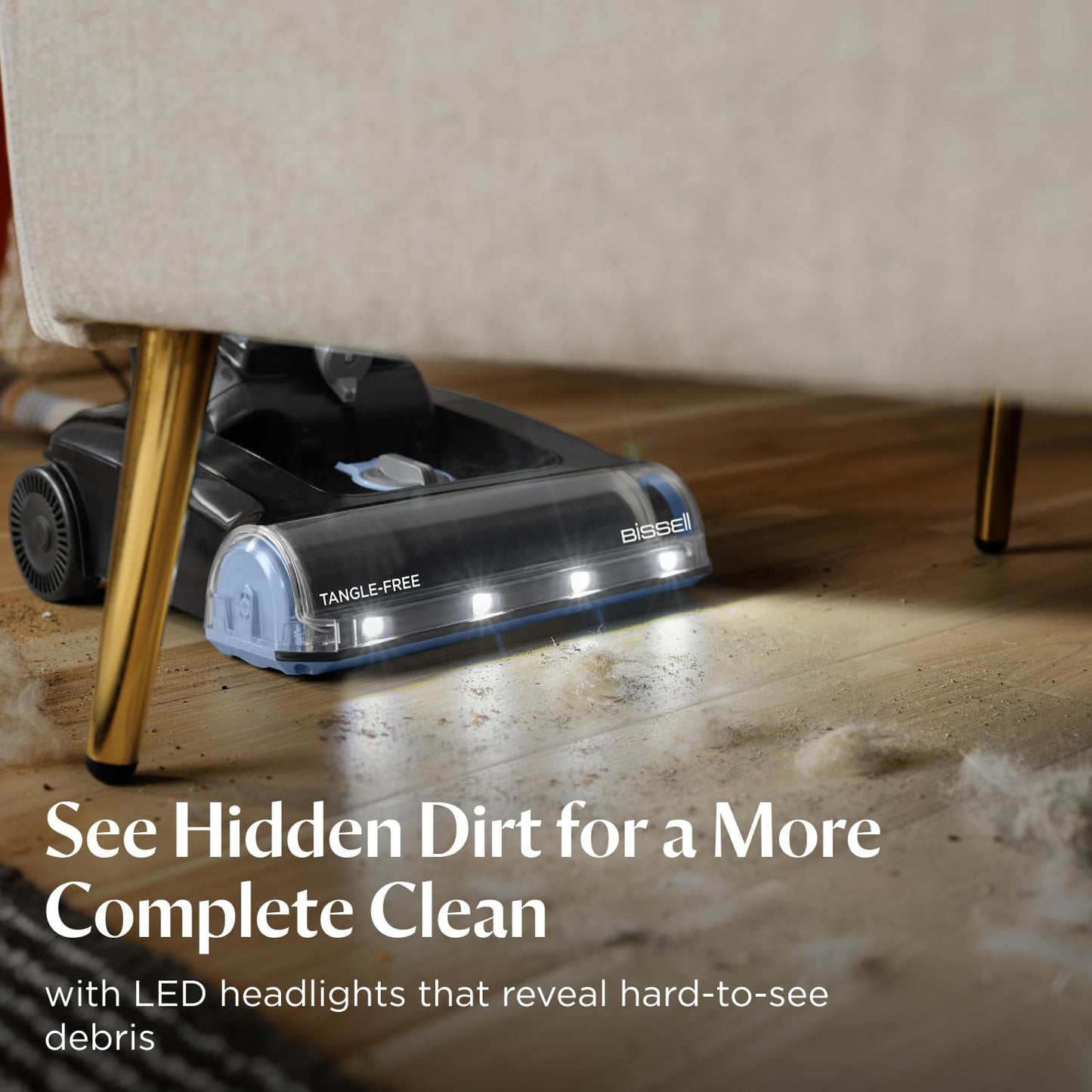 Bissell CleanView Max Tangle-Free with LED Headlights, Active Extension Wand, Tangle-Free Brush Roll, Included pet Tools, 4072L