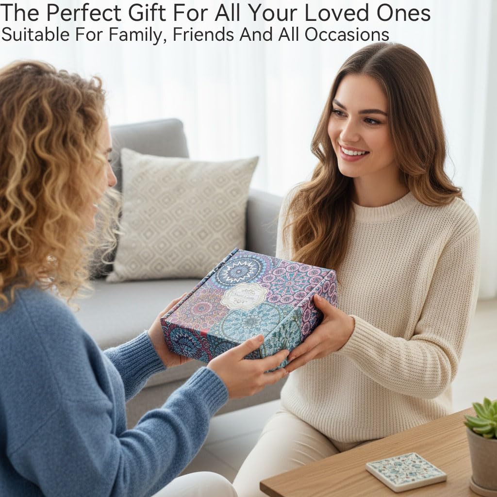 Scented Candles Gift Set, Natural Soy Candles Non Toxic, 4 Pack