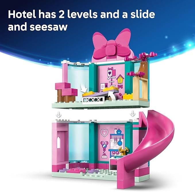LEGO Disney Minnie’s Pet Hotel Toddler Toy - Minnie Mouse Building Set for Girls and Boys Ages 4+ - Mickey Mouse Clubhouse Preschool Learning &amp Educational Toy - Disney Gift Idea for Birthdays- 4