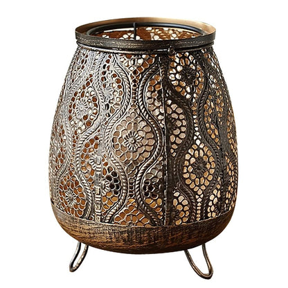 Candlestick Holders Pattern Wrought Iron Candle Holder Country House Table Decoration Candle Holder Wedding Wind Lamp Candle Holder Candle Holders