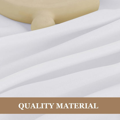 Fitable 6 Pack White Tablecloths for Round Tables - 108 Inches in Diameter - Stain Resistant and Washable Table Clothes, Polyester Fabric Table Covers for Wedding, Party, Banquet, Formal Events