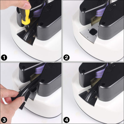 YE300 Air Cushion Machine 110V Air Pillows Maker Air Pillow Machine Portable Inflatable Packaging Air Bag Making Machine + 100m Free Test Film Roll,White,ACM-220