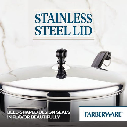 Farberware Classic Saute Pan / Frying Pan / Fry Pan with Lid and Helper Handle - 4.5 Quart, Silver, 50012