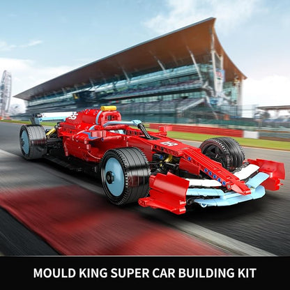 Mould King Race Car Model Kit MOC Super Sports Cars Building Blocks Set for Adults Display or Play Toys Gift Ideas for Ages 14+(1401 Pieces)