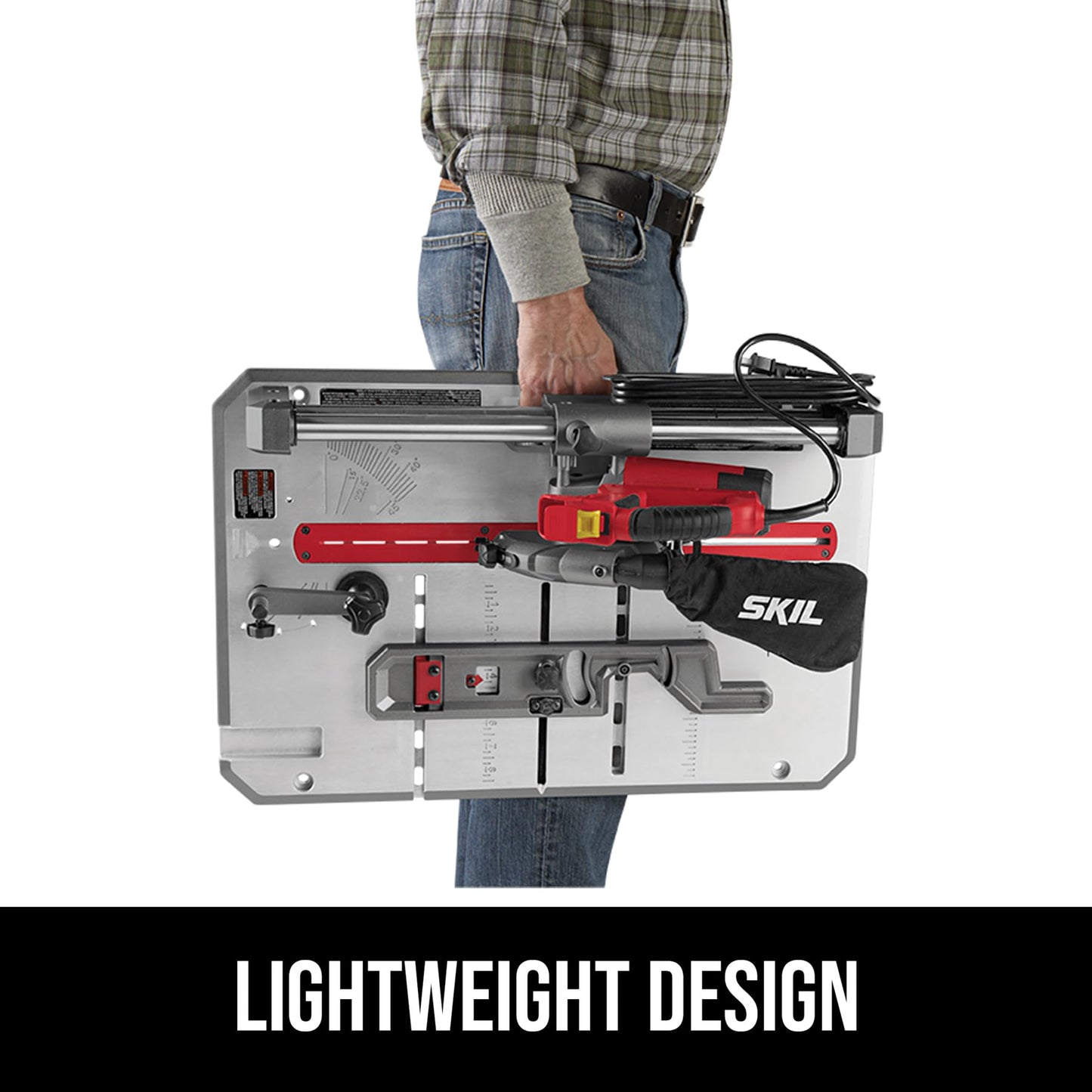 SKIL 3601-02 Flooring Saw with 36T Contractor Blade, Red and black
