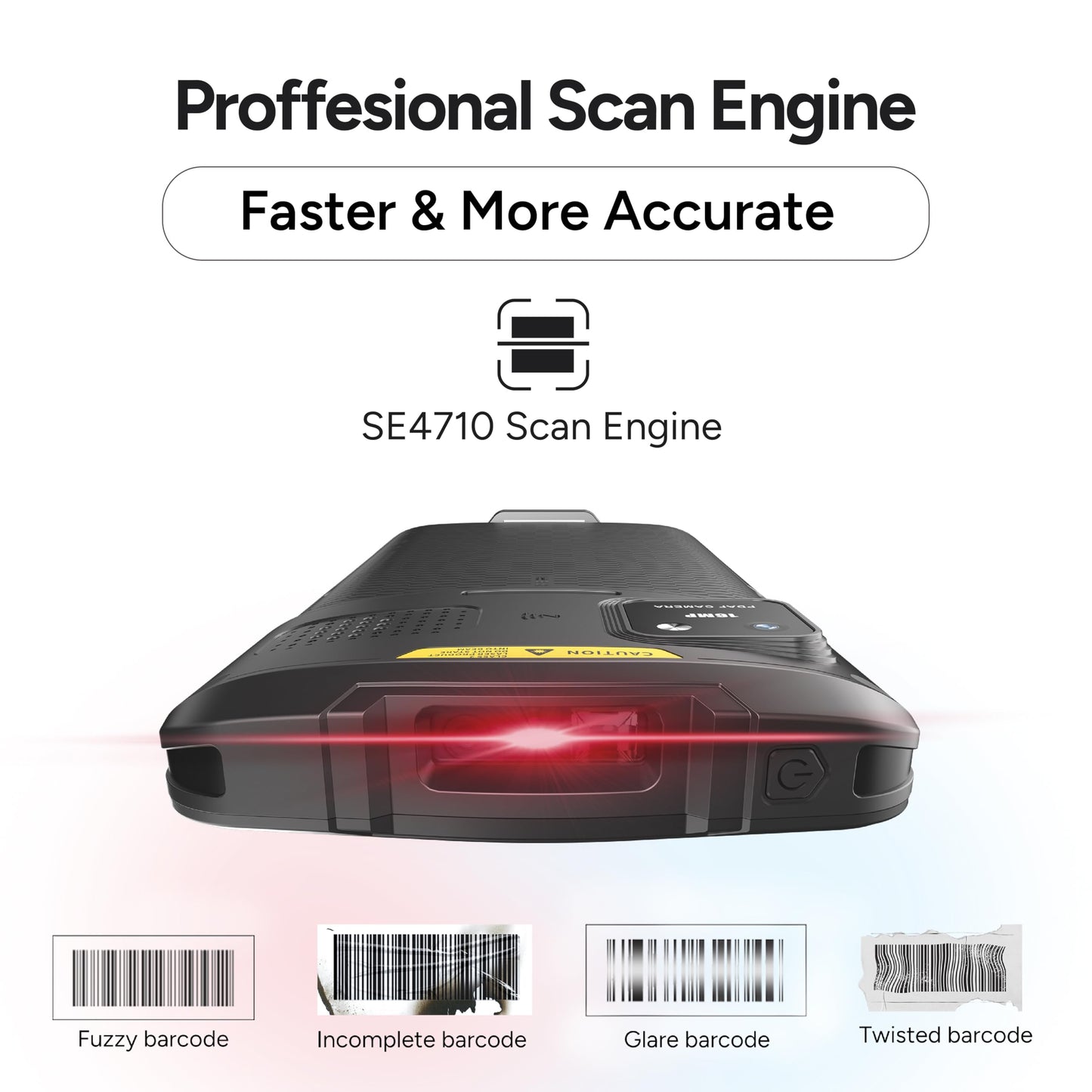 MEFERI ME61 Android 13 Barcode Scanner, 6" Full-Screen Mobile Computer PDA, Android PDA 4+64 GB, Handheld Data Terminal, Equip SE4710 Scan Engine, 1D/2D/QR Scanner, Inventory Scanner, GMS/AER