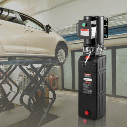Vevor Hydraulic Pump 15 Quart Hydraulic Motor Hydraulic Lift Single Phase Car Lift 3450 RPM Dump Trailer 208-230 Volt Portable Car Lift 2 Horsepower Auto Lift Vehicle Lift Portable Power Press