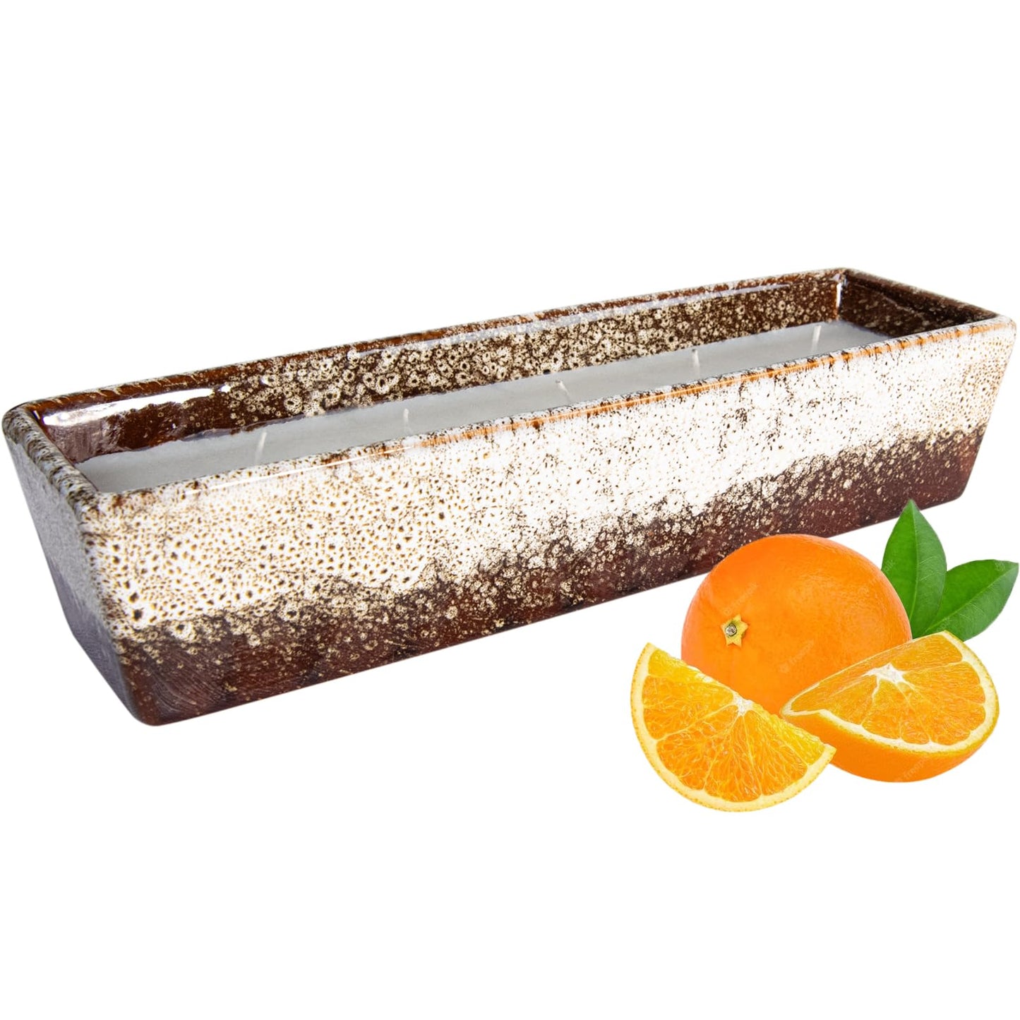 ARTKETTY Scented Candles - 5 Wicks Large Citrus Aromatherapy Candle, 24 oz, Long Lasting, Gift for Home Decor