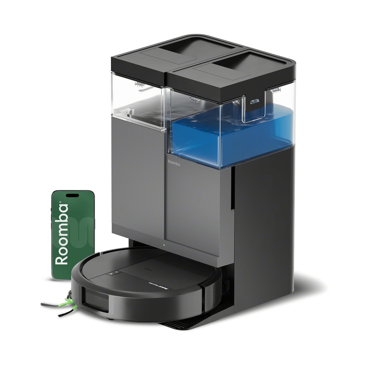 iRobot Roomba Plus 415X Combo Robot Vacuum & Mop + AutoWash Dock, Self‑Cleaning & Heated Dry, Auto‑Empty up to 90 Days, 140x Power-Lifting Suction, 2X Deeper Mopping, Ideal for Homes with Pets & Kids